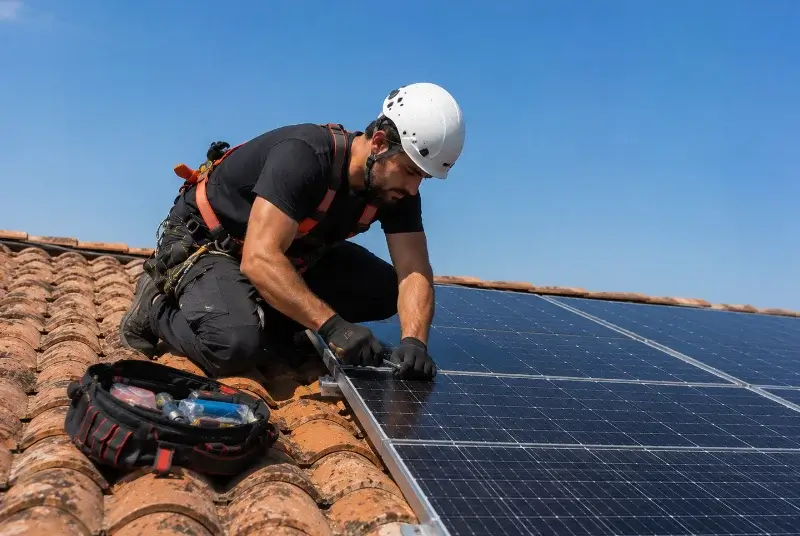 Maintenance et monitoring de panneaux solaires à Cherrueix
