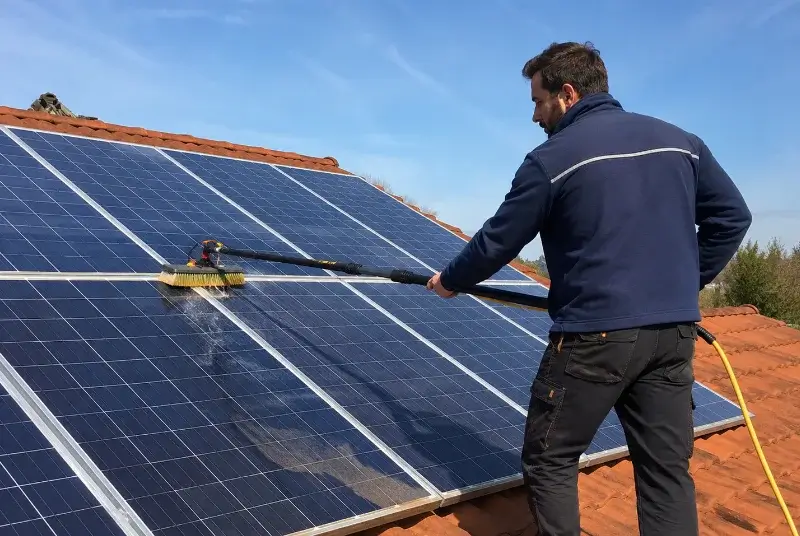 Nettoyage et entretien de panneaux solaires à Cherrueix